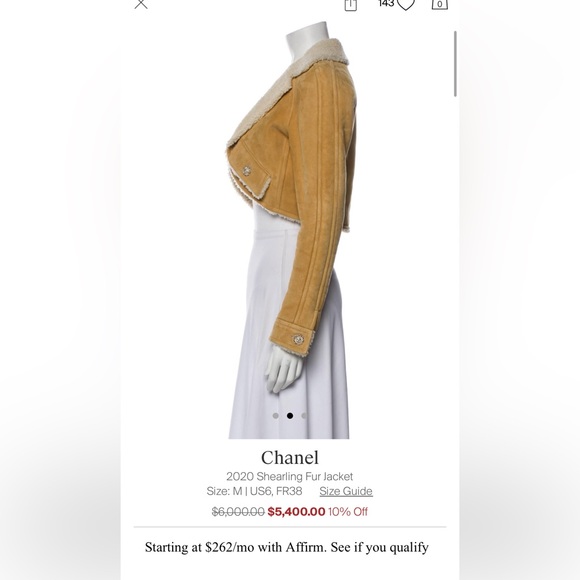 Chanel shearling jacket - Picture 7 of 7